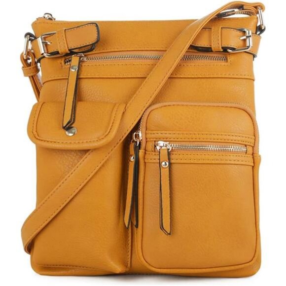 Lightweight Medium Crossbody Bag Shoulder Bag with Multi Pocket - Picture 1 of 7